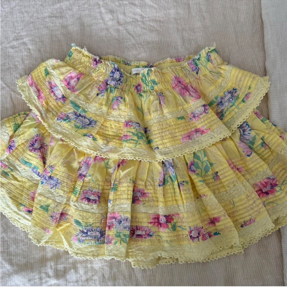 Love Shack Fancy Azaela Mini Skirt - Picture 2 of 4